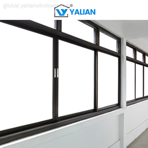Wholesale antitheft aluminum door Triple-Track Sliding Windows Aluminum Window Customizable Manufactory